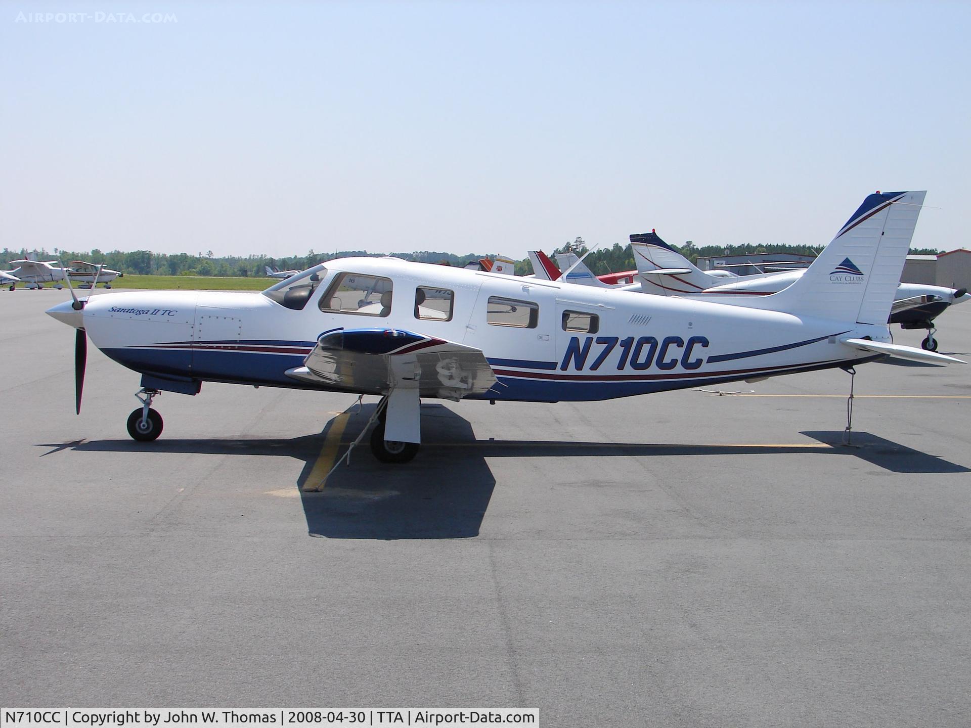 N710CC, 2004 Piper PA-32R-301T Turbo Saratoga C/N 3257358, All tied up