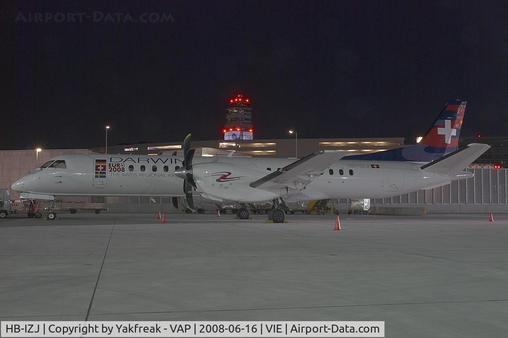 HB-IZJ, 1995 Saab 2000 C/N 2000-015, Darwin Airlines Saab 2000