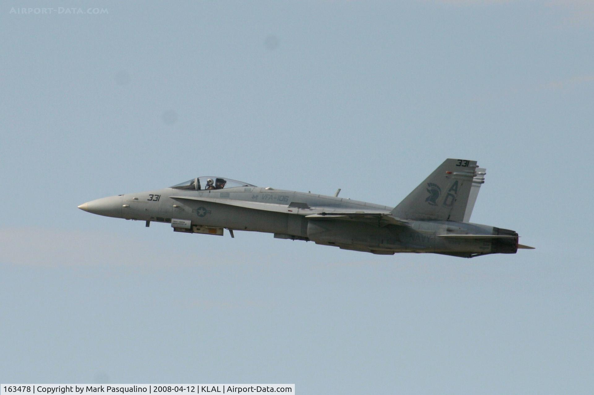 163478, 1988 McDonnell Douglas F/A-18C Hornet C/N 0708, F-18C