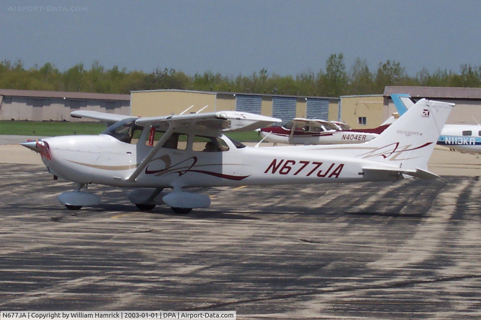 N677JA, 2008 Cessna 172S C/N 172S10677, Sitting on ramp at DuPage