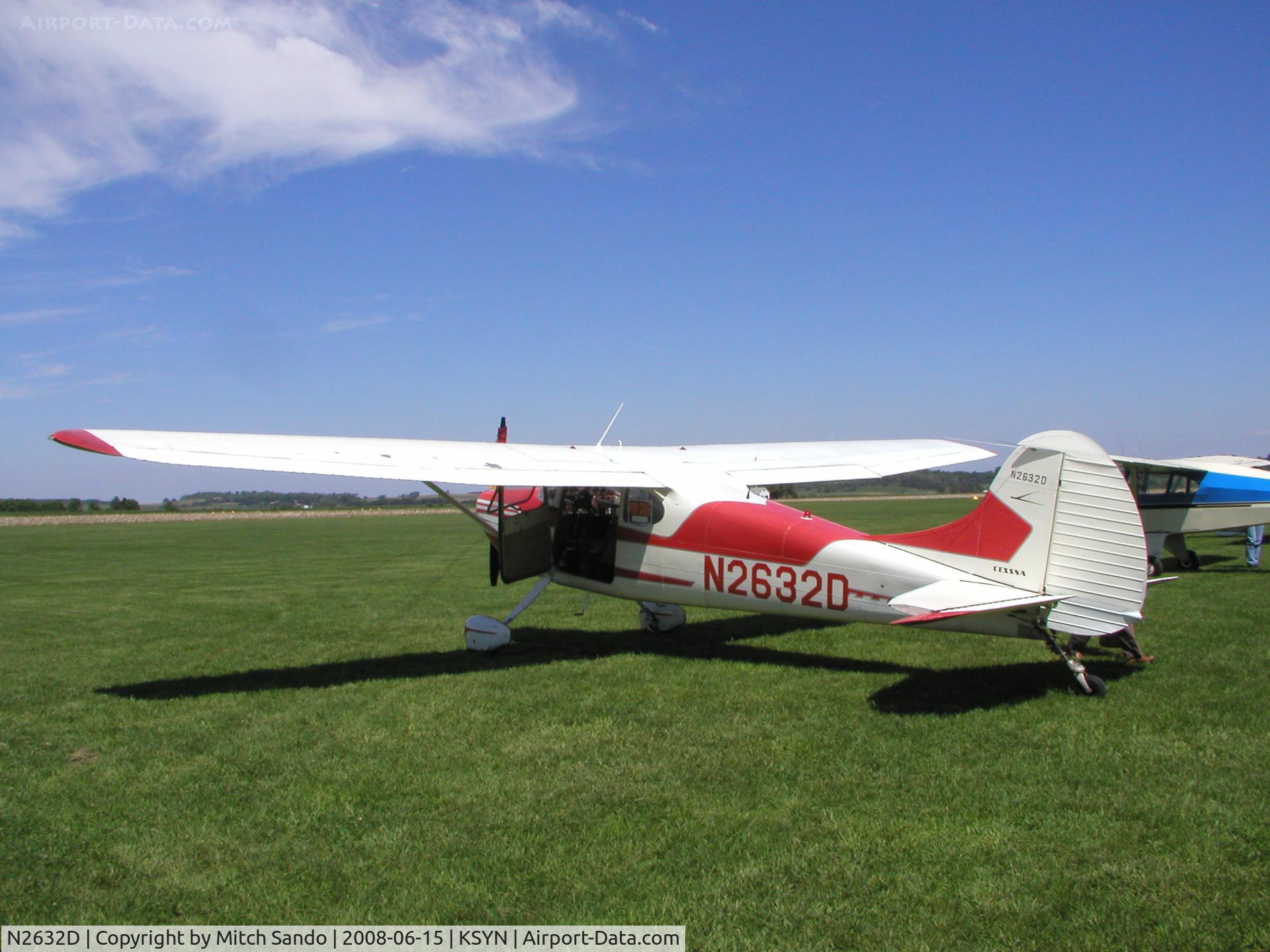 N2632D, 1952 Cessna 170B C/N 20784, Stanton Father's Day Fly-In 2008.