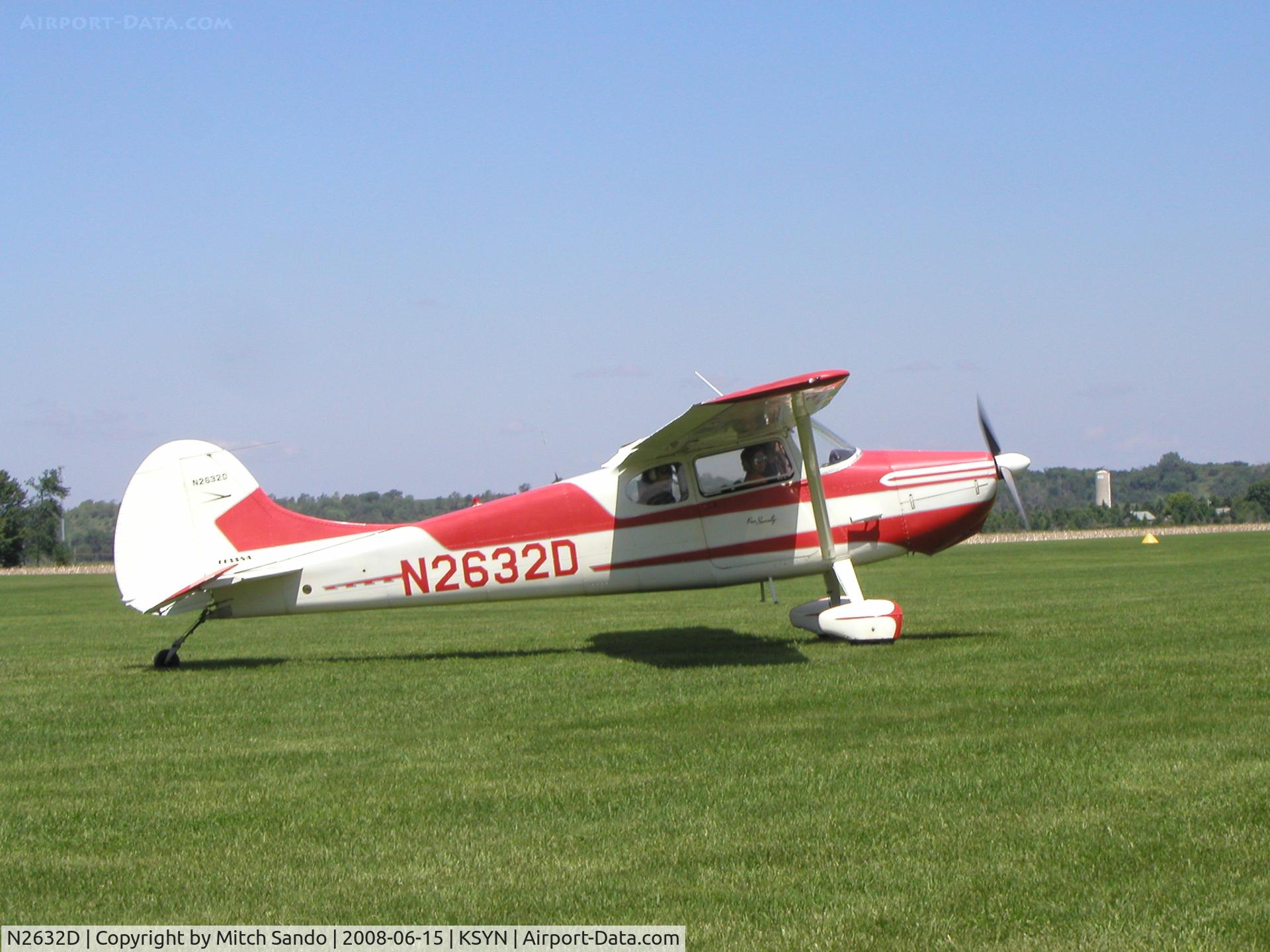 N2632D, 1952 Cessna 170B C/N 20784, Stanton Father's Day Fly-In 2008.