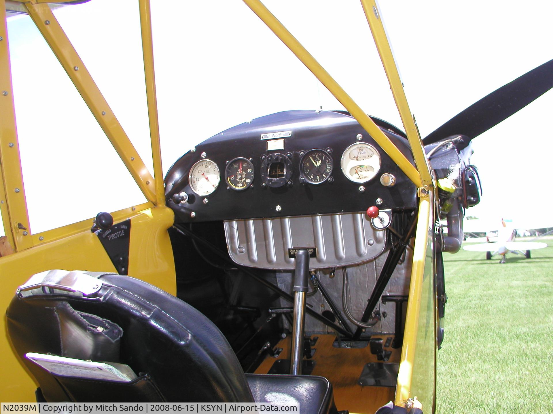 N2039M, 1946 Piper J3C-65 Cub Cub C/N 20807, Stanton Father's Day Fly-In 2008.