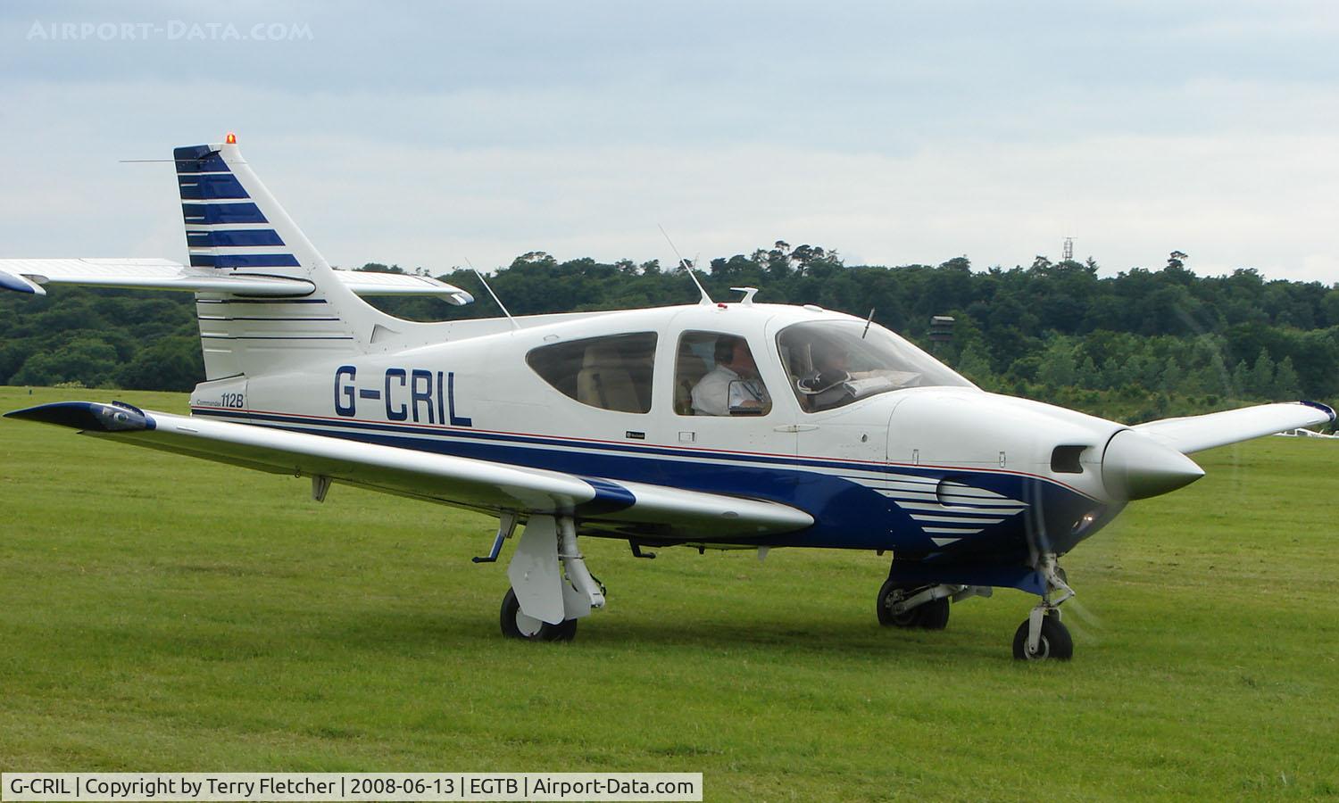 G-CRIL, 1976 Rockwell Commander 112B C/N 521, Visitor  during  AeroExpo 2008 at Wycombe Air Park , Booker , United Kingdom