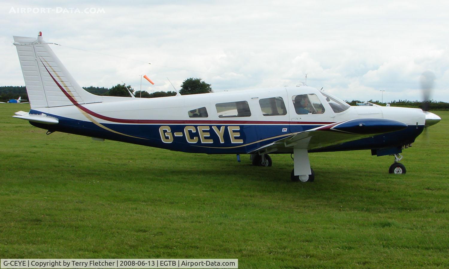 G-CEYE, 1977 Piper PA-32R-300 Cherokee Lance C/N 32R-7780533, Visitor  during  AeroExpo 2008 at Wycombe Air Park , Booker , United Kingdom