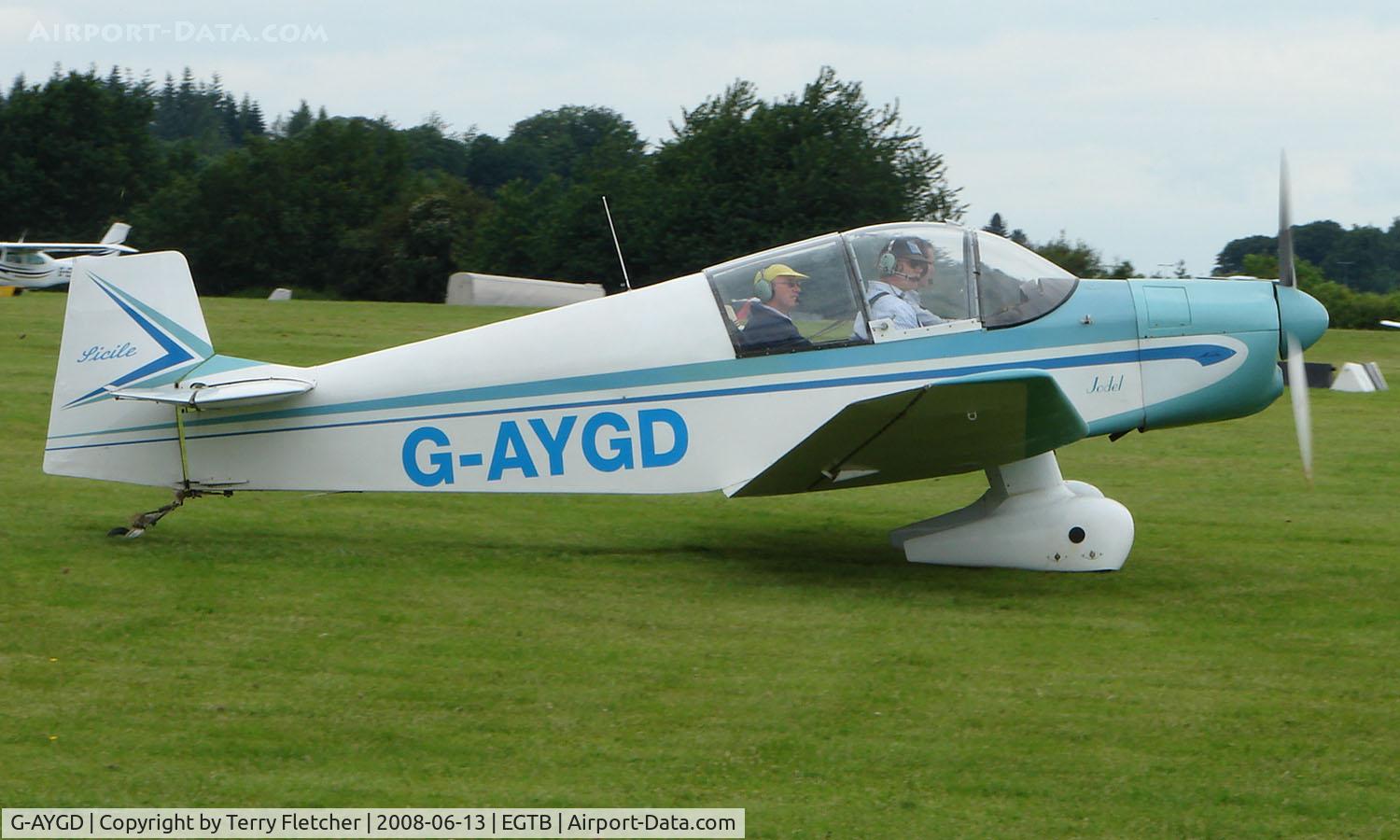 G-AYGD, 1963 CEA Jodel DR1050 Sicile C/N 515, Visitor  during  AeroExpo 2008 at Wycombe Air Park , Booker , United Kingdom