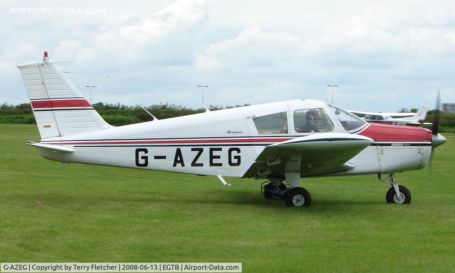 G-AZEG, 1971 Piper PA-28-140 Cherokee C/N 28-7125530, Visitor  during  AeroExpo 2008 at Wycombe Air Park , Booker , United Kingdom