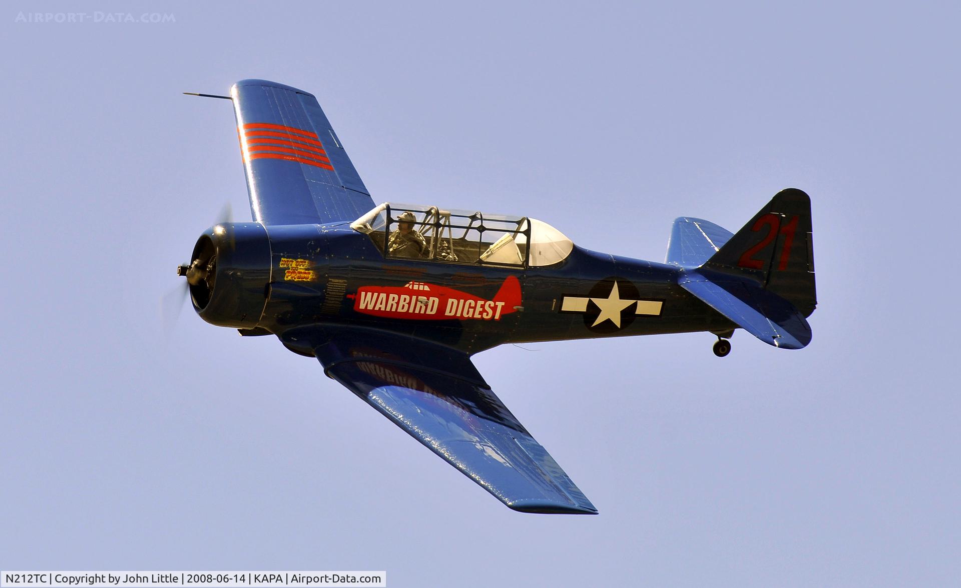 N212TC, 1944 North American SNJ-5 Texan Texan C/N 121-41732, Arrival of New Warbird to Centennial