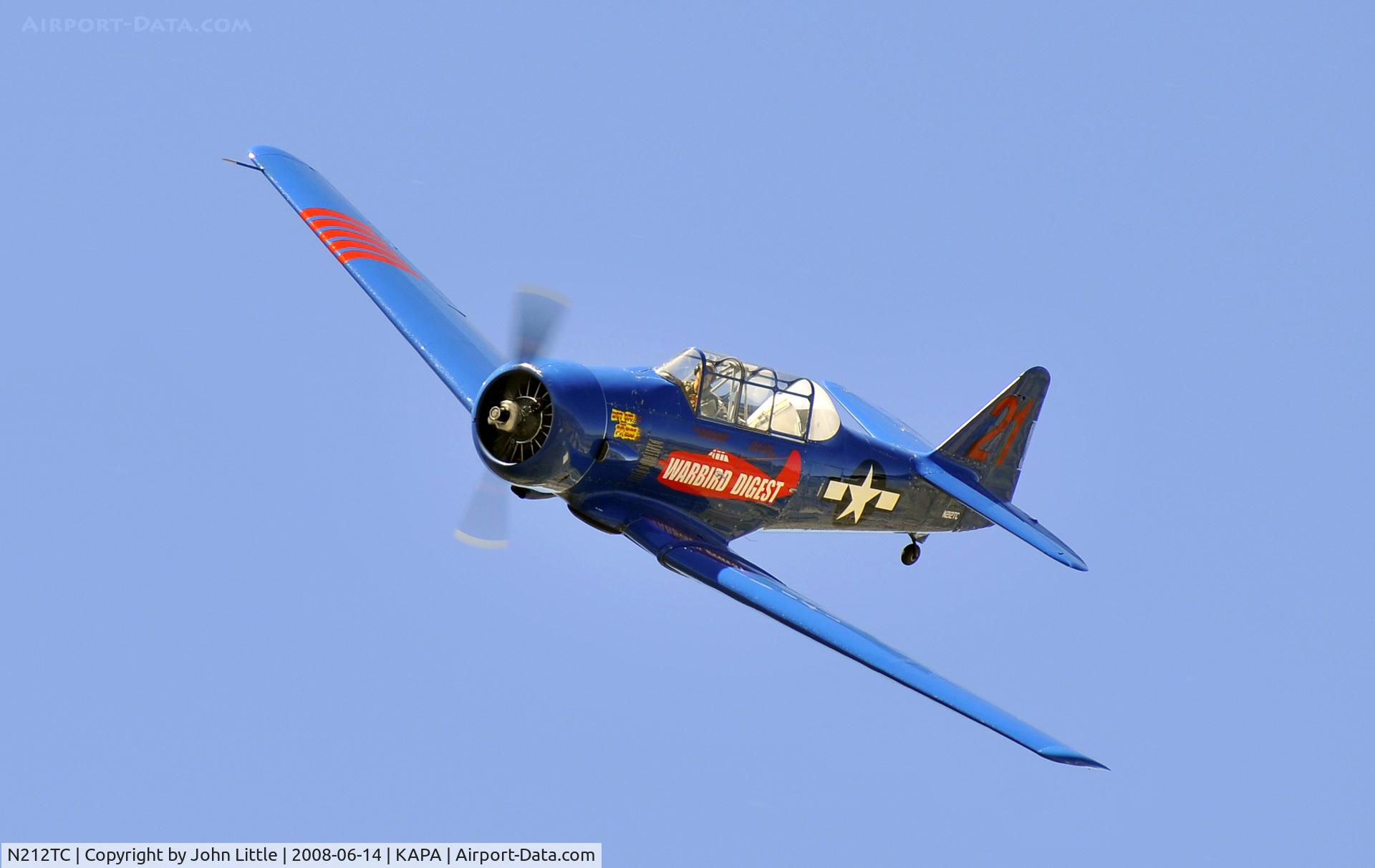 N212TC, 1944 North American SNJ-5 Texan Texan C/N 121-41732, Approach to high speed pass over 17L with new SNJ
