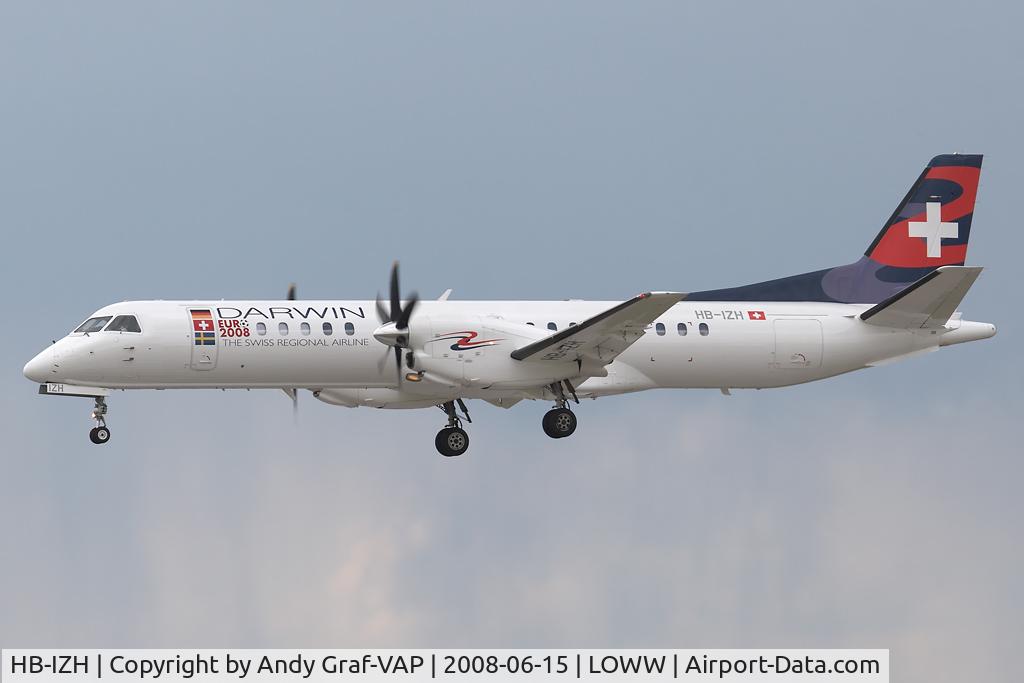 HB-IZH, 1994 Saab 2000 C/N 2000-011, Darwin Airlines S2000