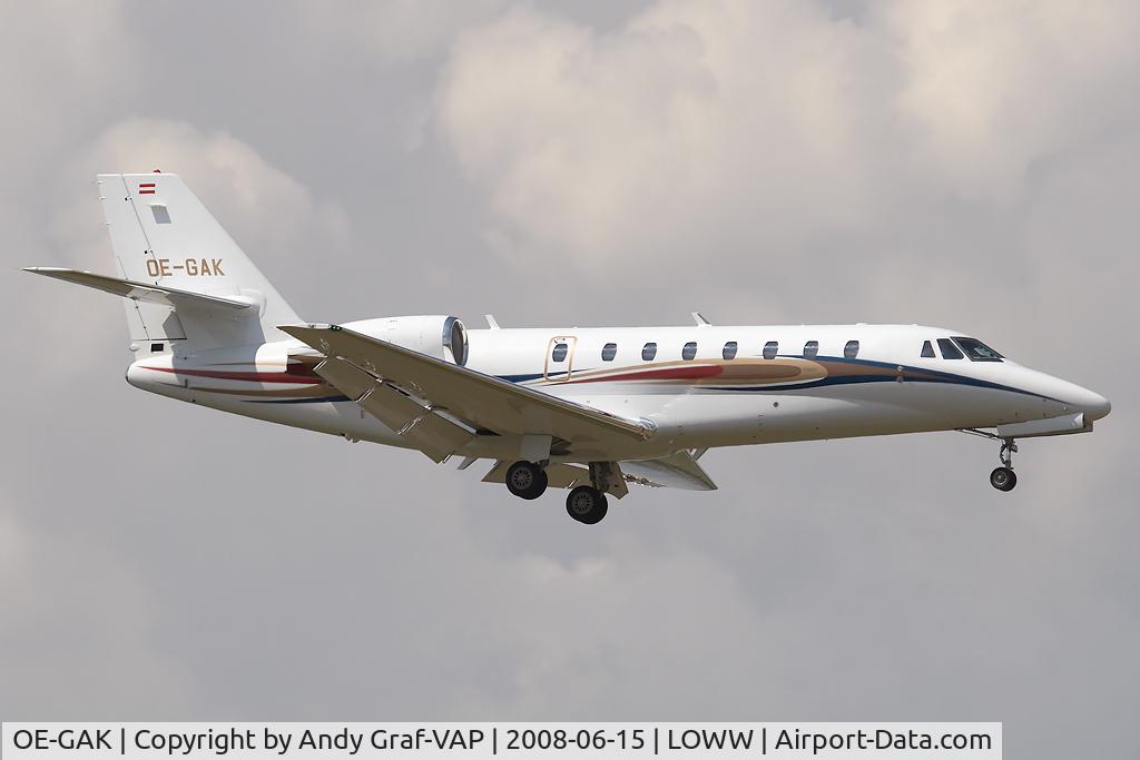 OE-GAK, 2008 Cessna 680 Citation Sovereign C/N 680-0186, Cessna 680