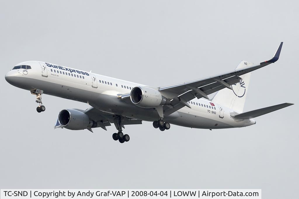 TC-SND, 1993 Boeing 757-2Q8 C/N 26268, Sun Express 757-200