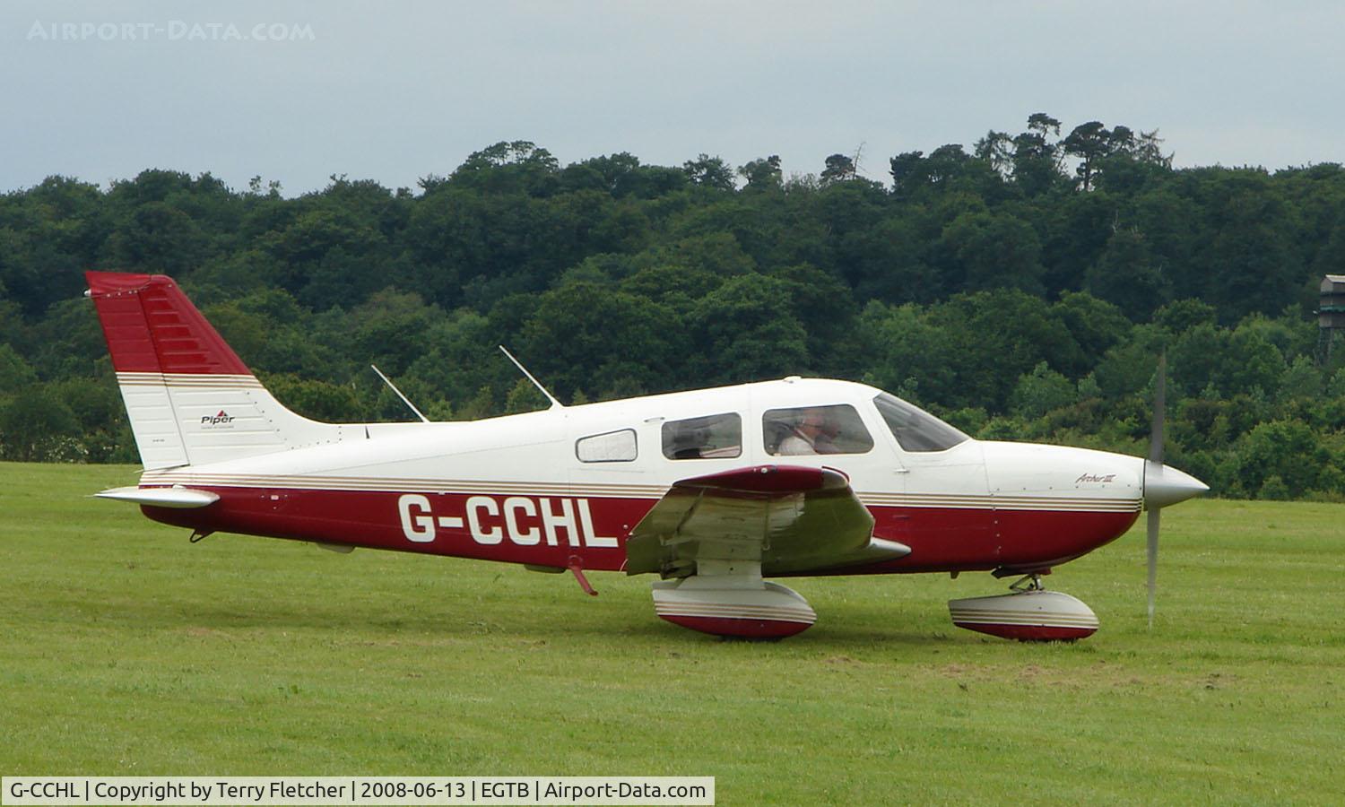 G-CCHL, 1998 Piper PA-28-181 Cherokee Archer III C/N 2843176, Visitor  during  AeroExpo 2008 at Wycombe Air Park , Booker , United Kingdom
