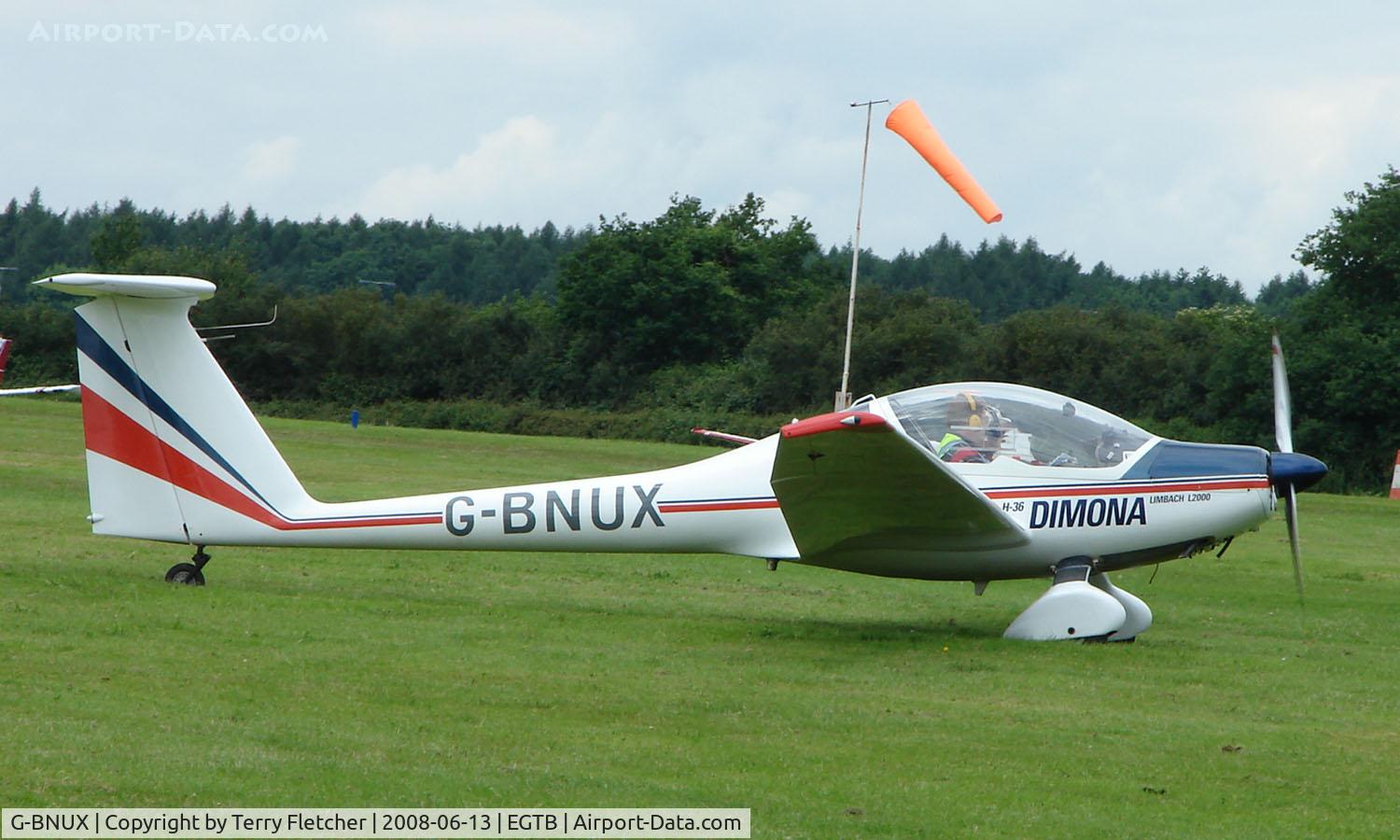 G-BNUX, 1987 Hoffmann H-36 Dimona C/N 36236, Visitor  during  AeroExpo 2008 at Wycombe Air Park , Booker , United Kingdom