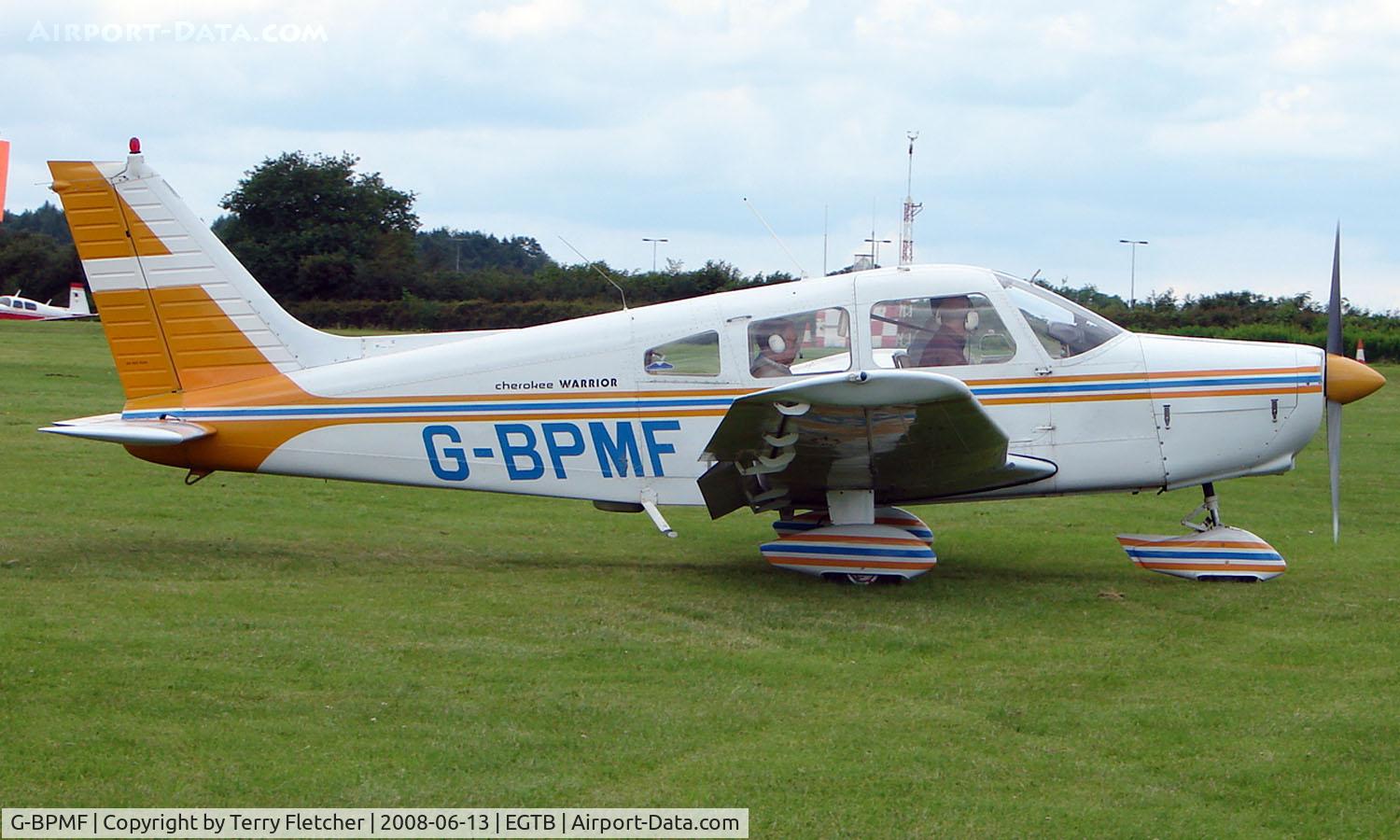 G-BPMF, 1974 Piper PA-28-151 Cherokee Warrior C/N 28-7515050, Visitor  during  AeroExpo 2008 at Wycombe Air Park , Booker , United Kingdom