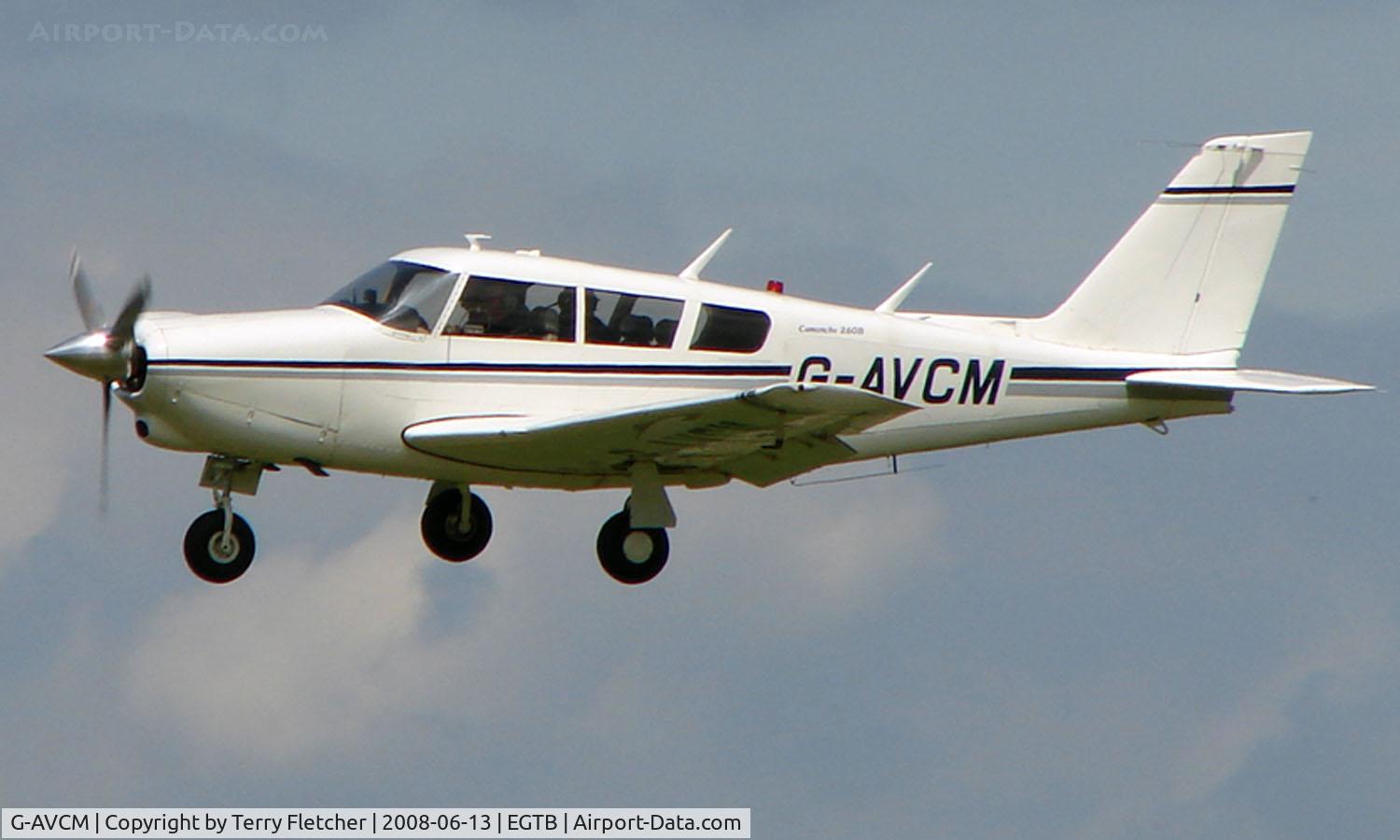 G-AVCM, 1966 Piper PA-24-260 Comanche B C/N 24-4520, Visitor  during  AeroExpo 2008 at Wycombe Air Park , Booker , United Kingdom