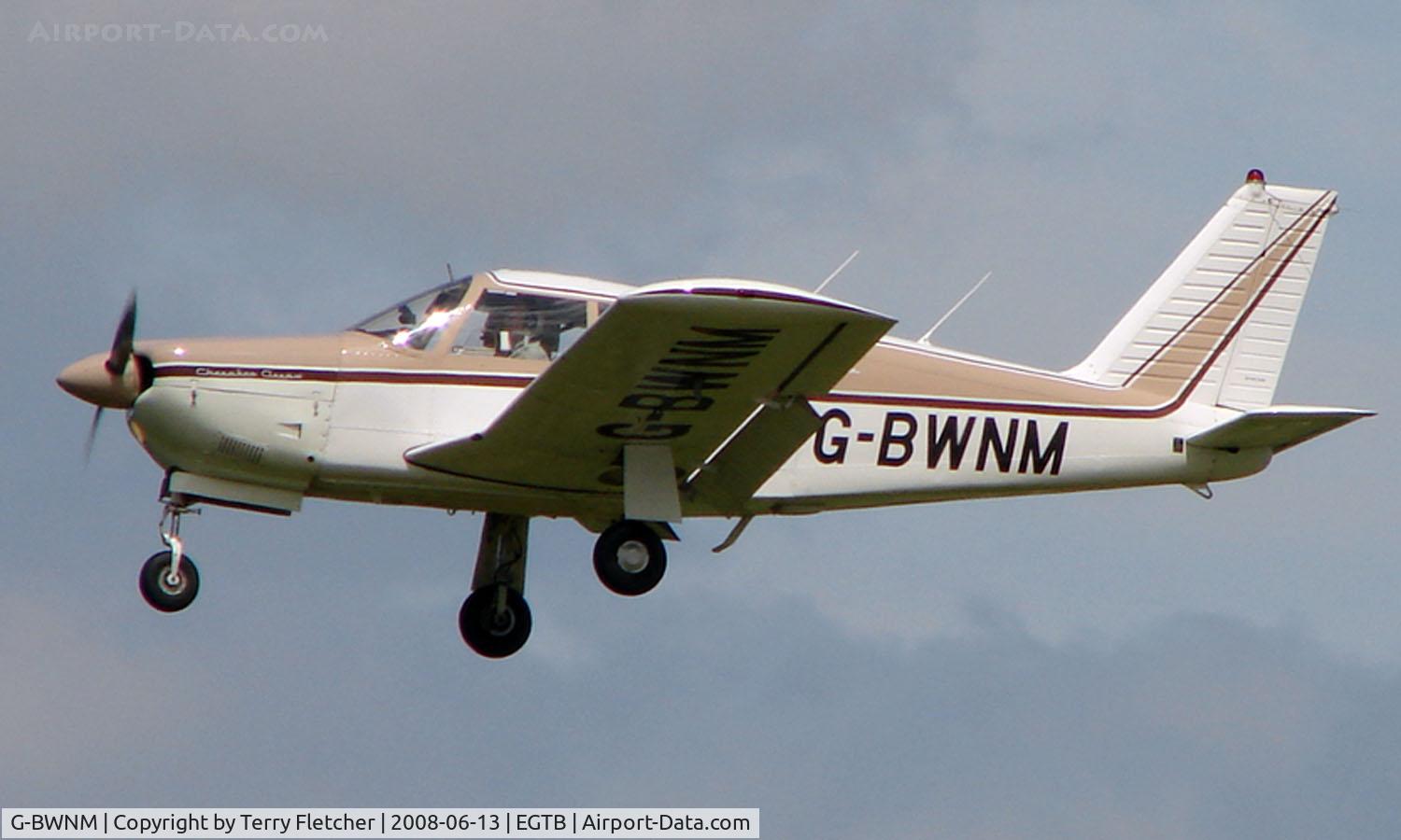 G-BWNM, 1968 Piper PA-28R-180 Cherokee Arrow C/N 28R-30435, Visitor  during  AeroExpo 2008 at Wycombe Air Park , Booker , United Kingdom