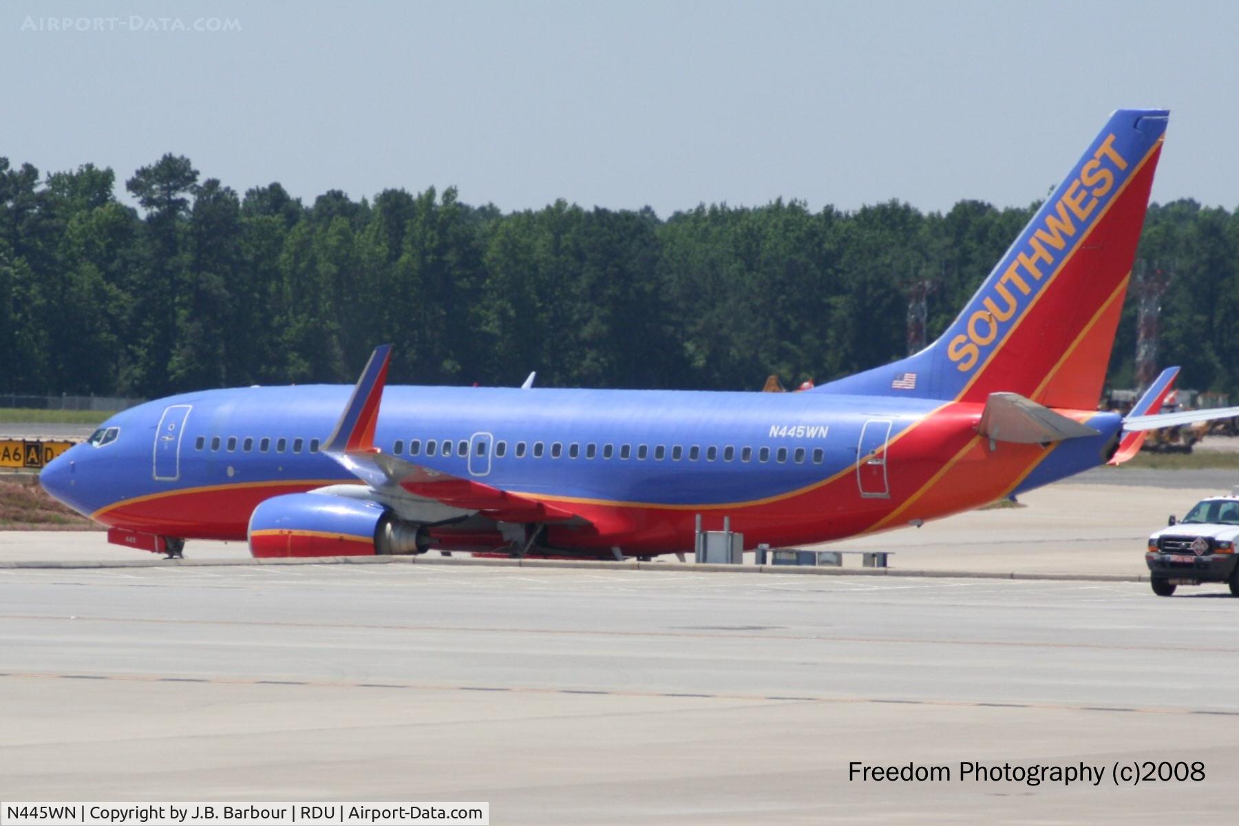 N445WN, 2003 Boeing 737-7H4 C/N 29841, N/A