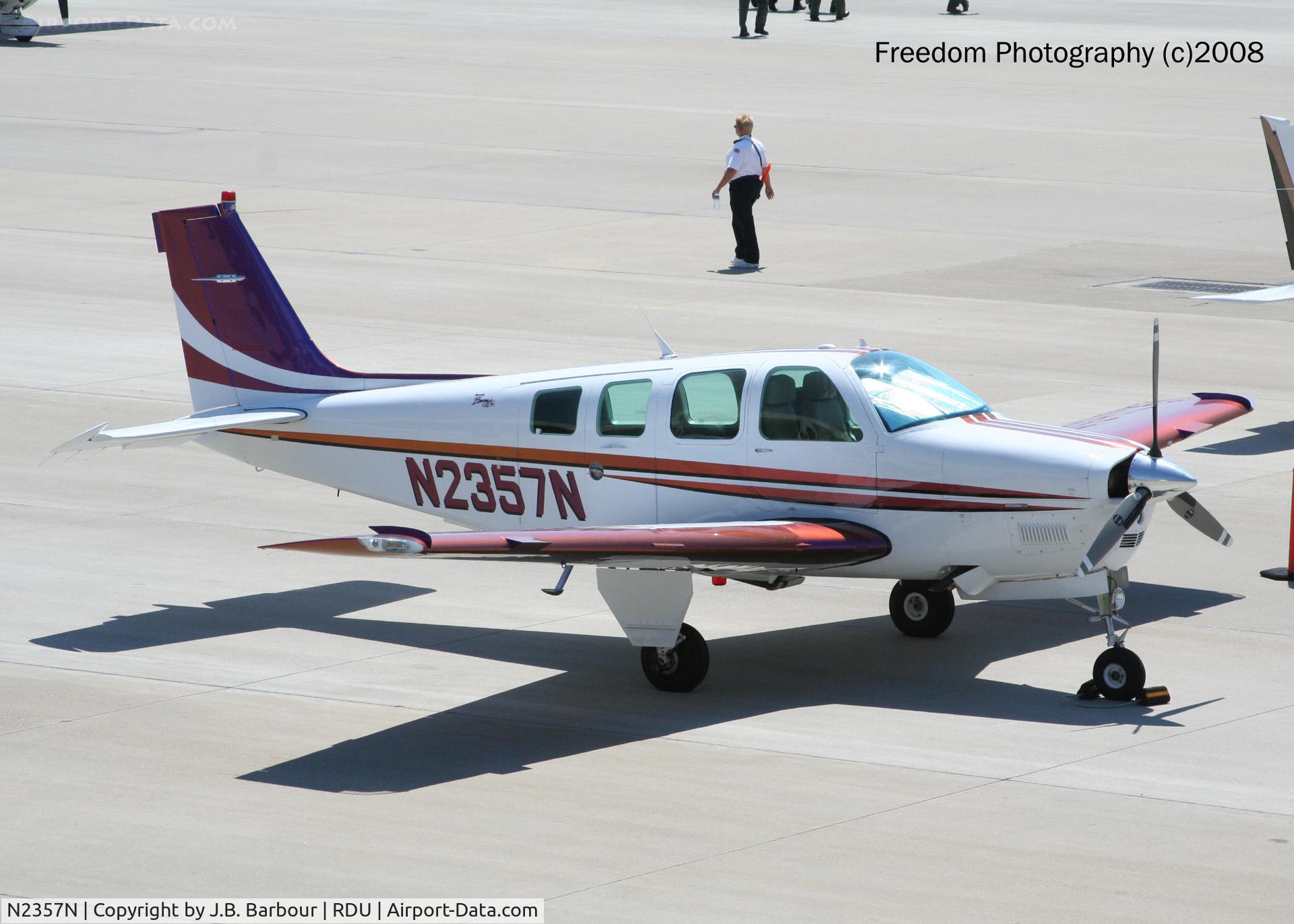 N2357N, 1998 Raytheon Aircraft Company A36 Bonanza C/N E-3157, N/A