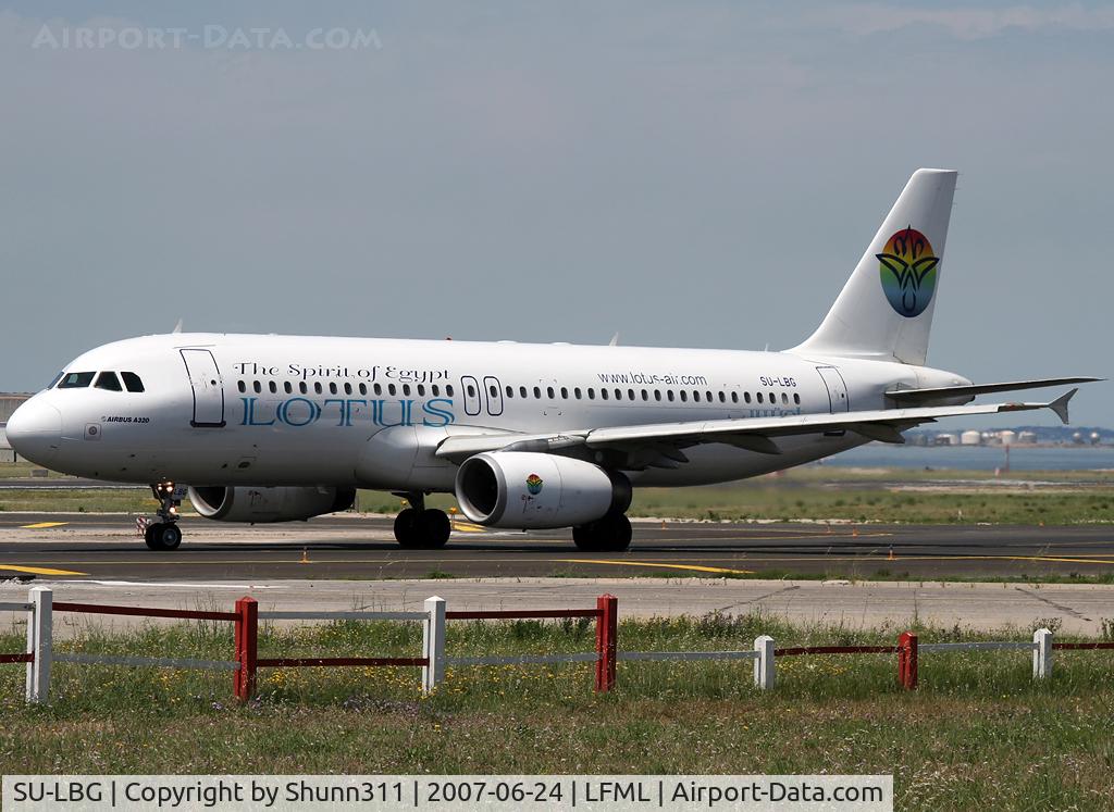 SU-LBG, 1997 Airbus A320-232 C/N 743, Line up rwy 32R for departure...