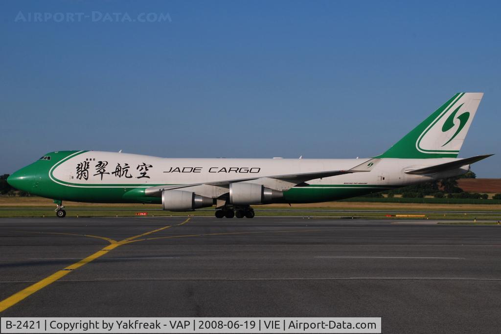 B-2421, 2007 Boeing 747-4EVF/ER/SCD C/N 35169, Jade Cargo Boeing 747-400