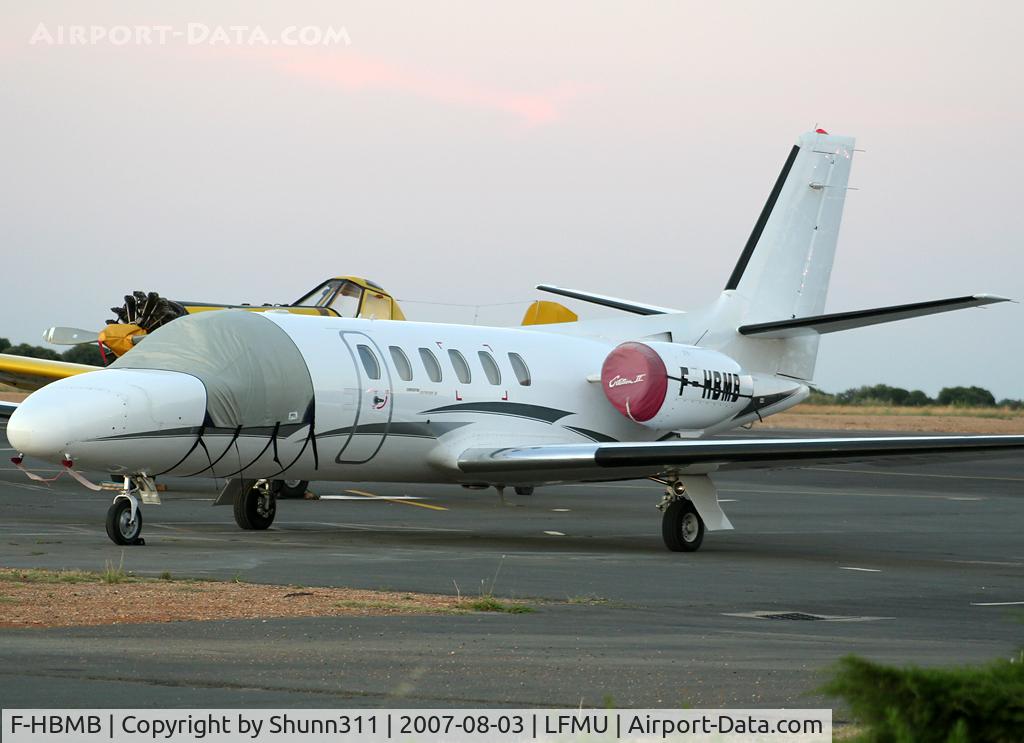 F-HBMB, 1982 Cessna 550 Citation II C/N 550-0324, Parked here for the night...