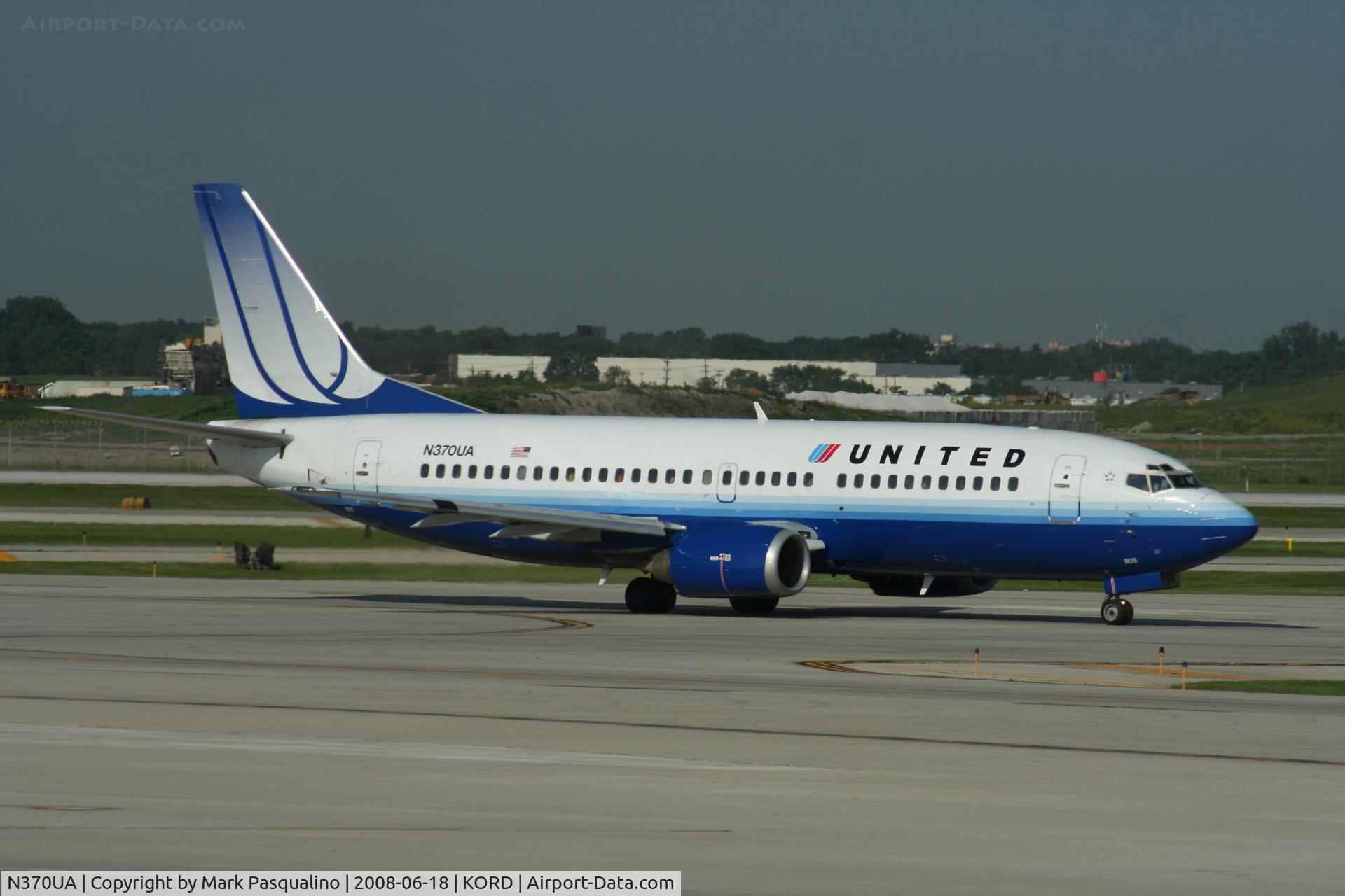 N370UA, 1989 Boeing 737-322 C/N 24539, Boeing 737-300