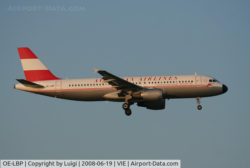 OE-LBP, 1998 Airbus A320-214 C/N 797, Austrian A320
