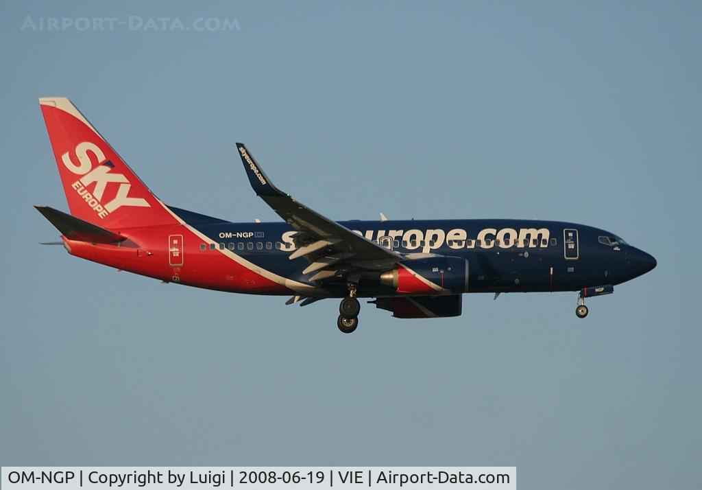 OM-NGP, 2007 Boeing 737-7GL C/N 34760, Sky Europe 737-400
