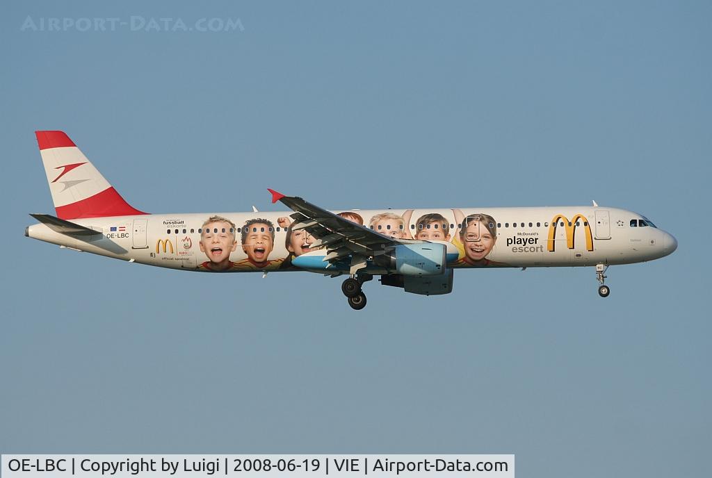 OE-LBC, 1996 Airbus A321-111 C/N 581, Austrian A321