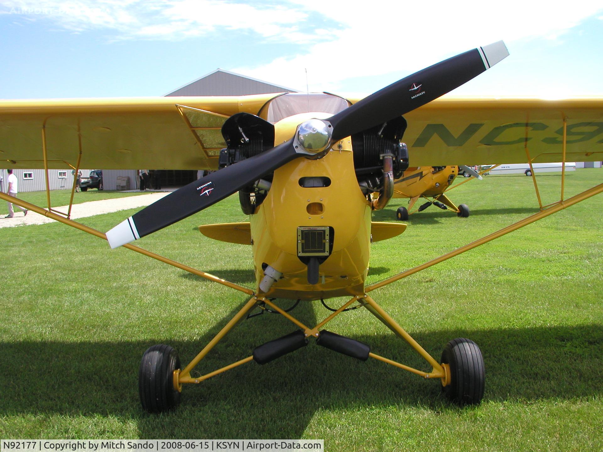 N92177, 1946 Piper J3C-65 Cub Cub C/N 16617, Stanton Father's Day Fly-In 2008.
