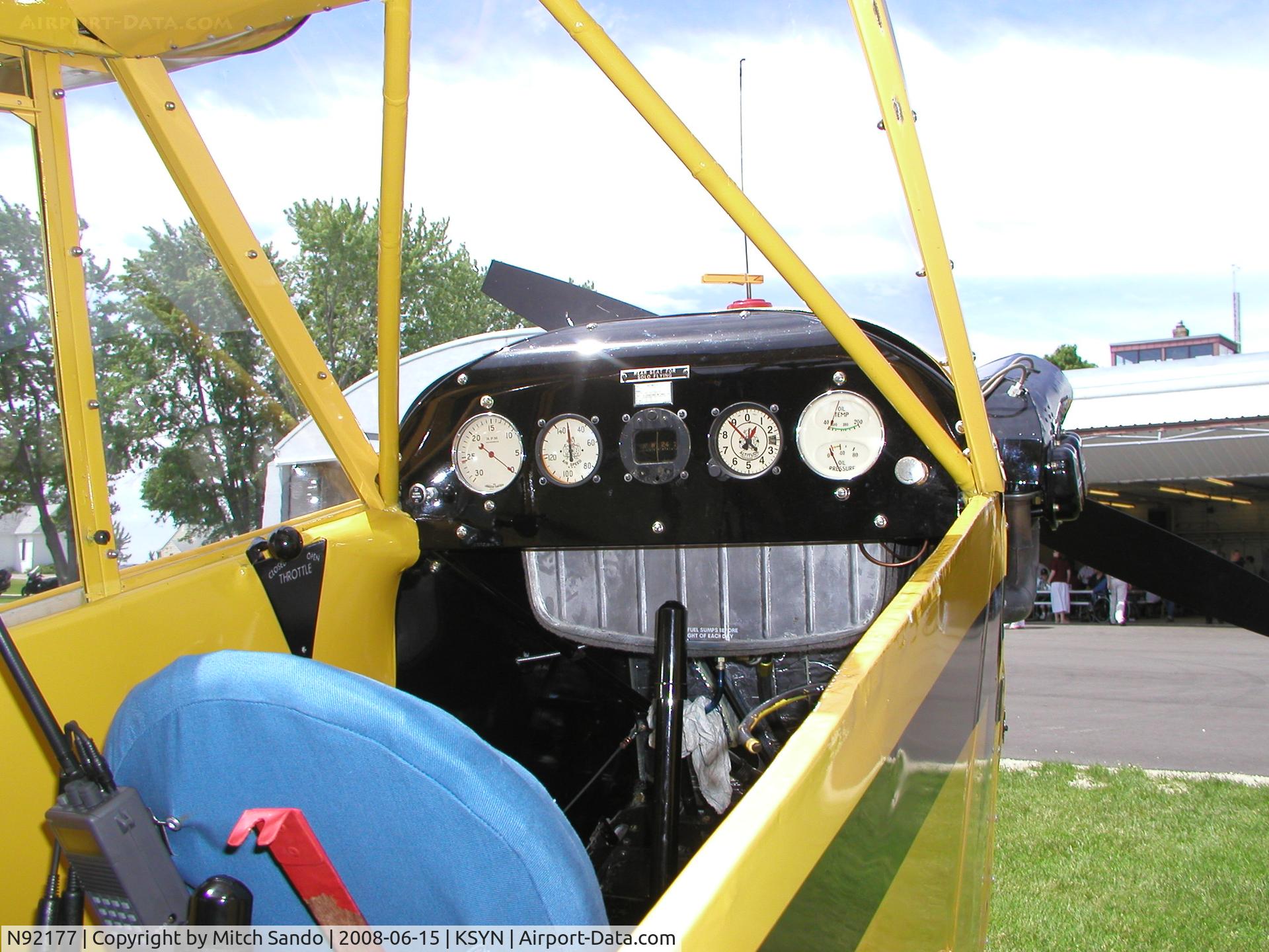 N92177, 1946 Piper J3C-65 Cub Cub C/N 16617, Stanton Father's Day Fly-In 2008.