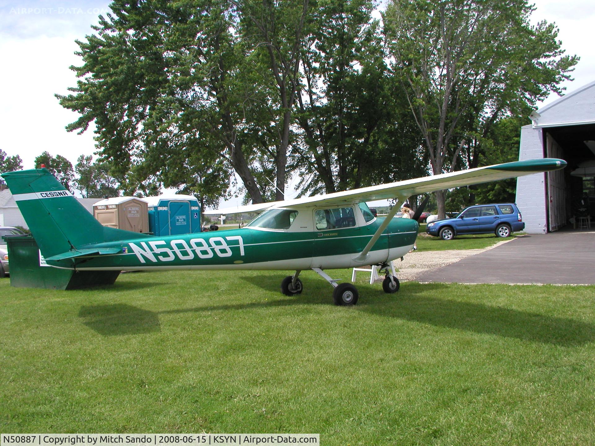 N50887, 1968 Cessna 150J C/N 15069620, Stanton Father's Day Fly-In 2008.
