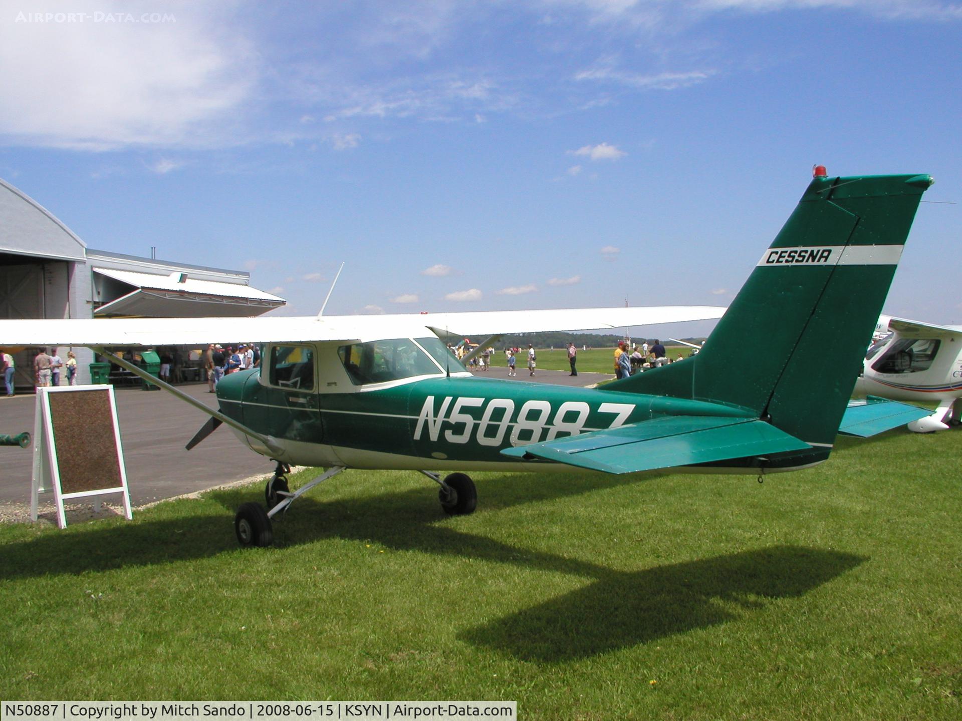 N50887, 1968 Cessna 150J C/N 15069620, Stanton Father's Day Fly-In 2008.