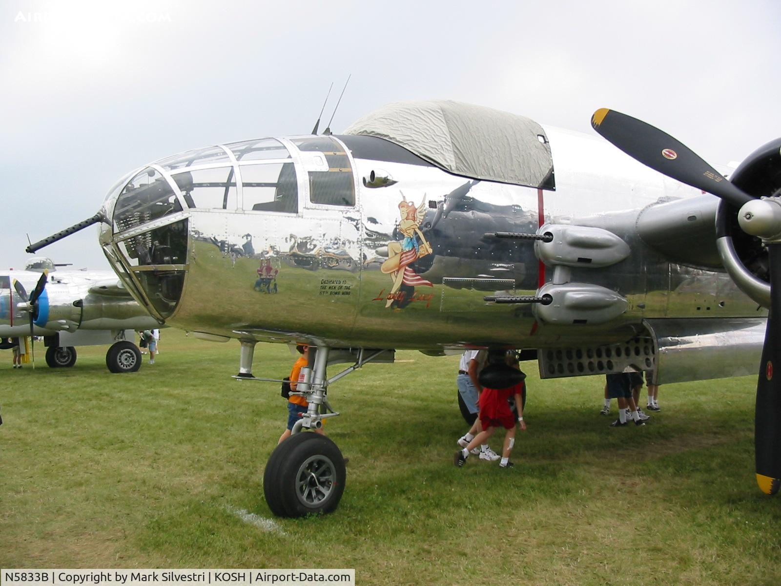 N5833B, 1945 North American B-25J Mitchell Mitchell C/N 108-47735, Oshkosh 2003