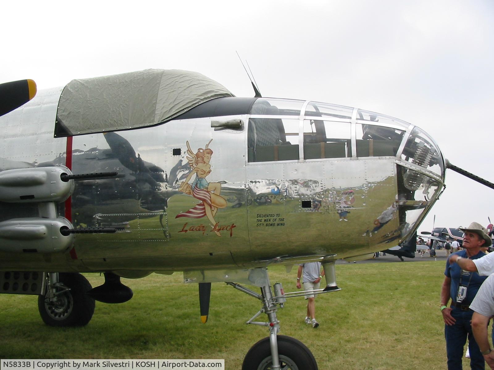 N5833B, 1945 North American B-25J Mitchell Mitchell C/N 108-47735, Oshkosh 2003