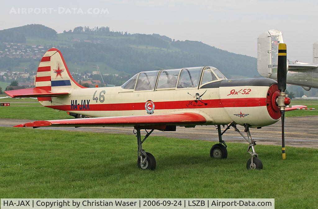 HA-JAX, 1991 Yakovlev Yak-52 C/N 9111411, Yakovlev 52