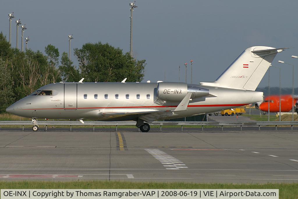 OE-INX, 2005 Bombardier Challenger 604 (CL-600-2B16) C/N 5629, Vista Jet Canadair CL600 Challenger