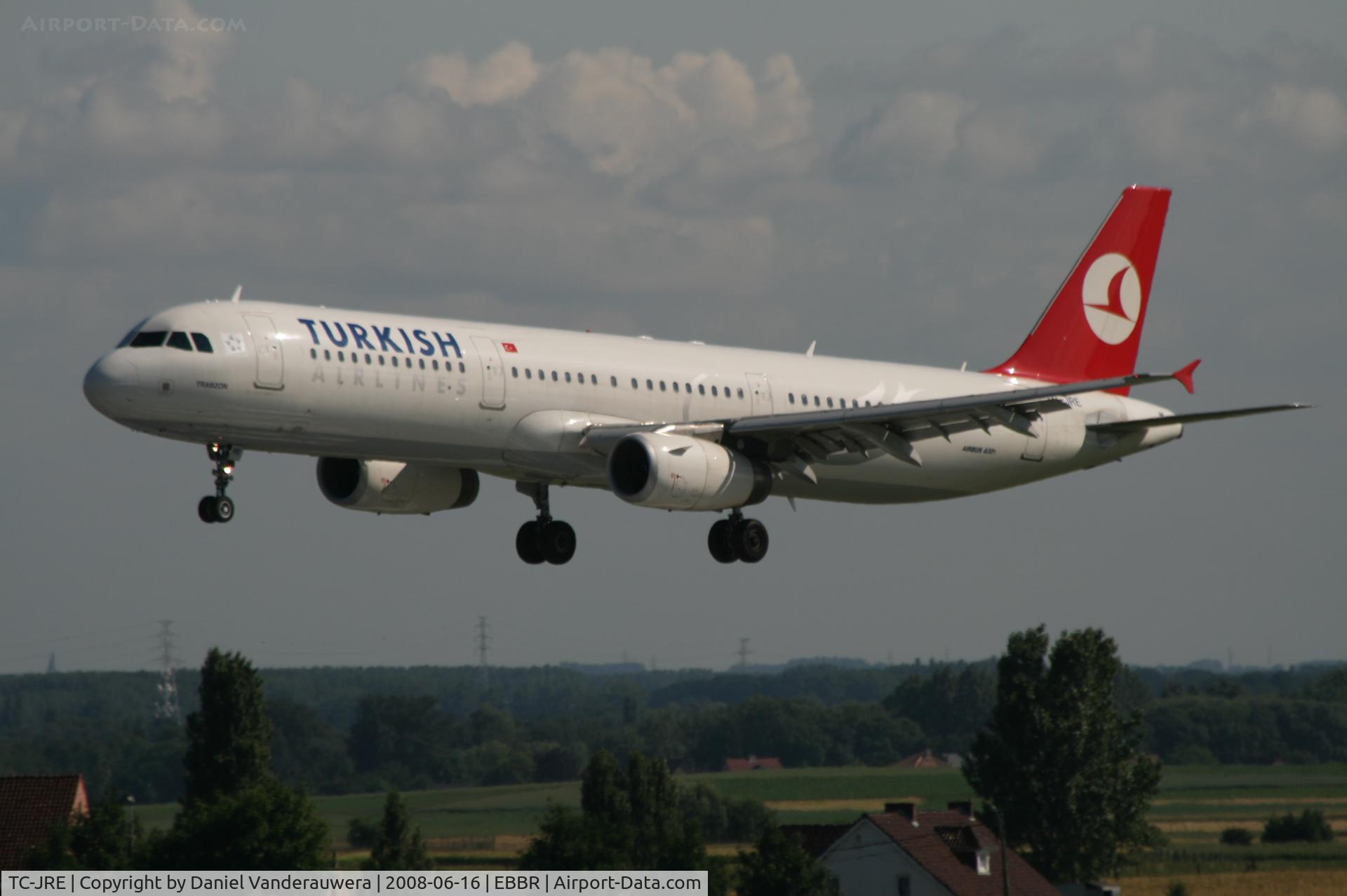 TC-JRE, 2007 Airbus A321-231 C/N 3126, arrival of flight TK1937 to rwy 25L