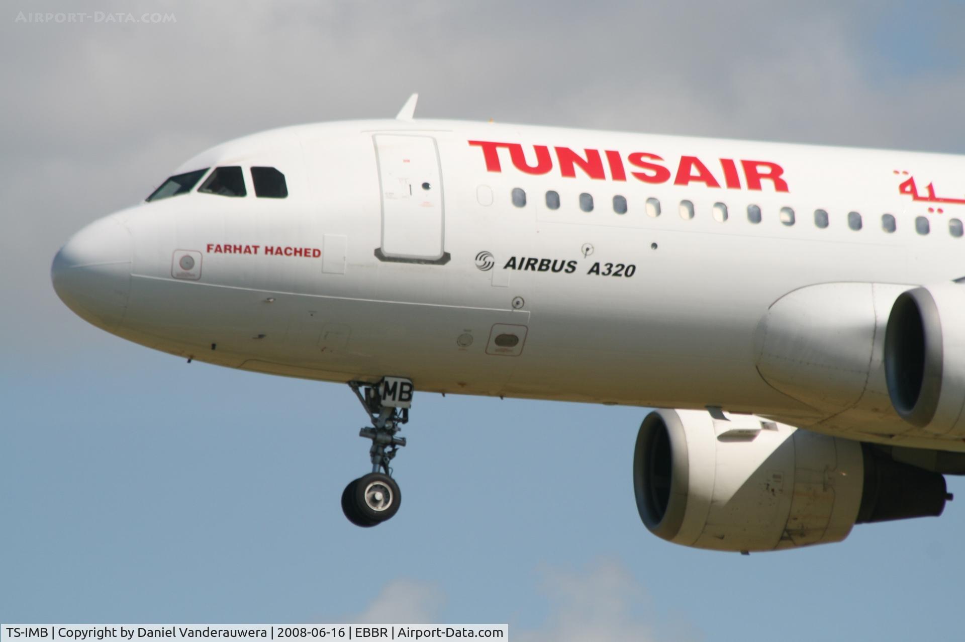 TS-IMB, 1990 Airbus A320-211 C/N 0119, arrival of flight TU788 to rwy 25L