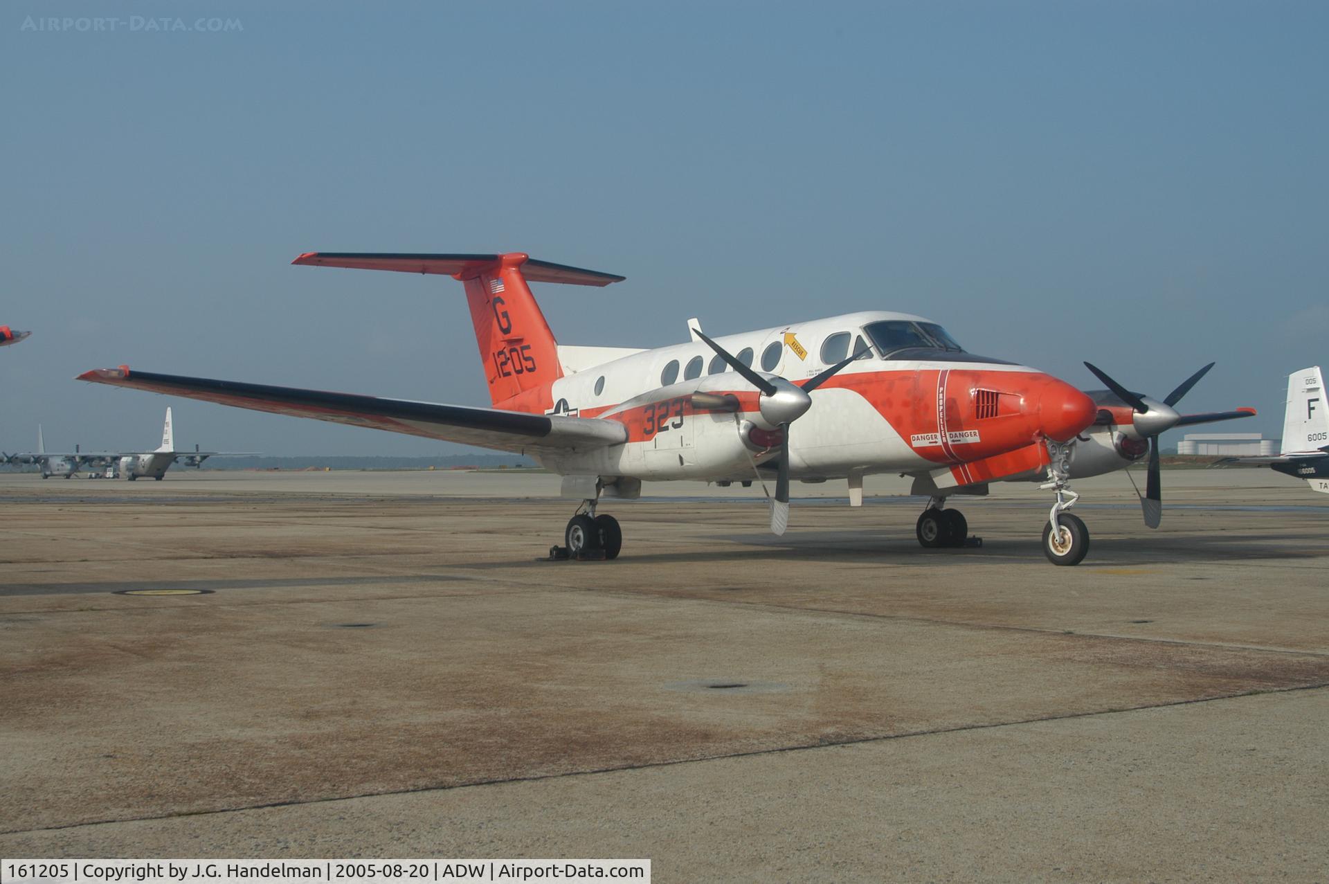 161205, Beech UC-12B Huron C/N BJ-21, Navy TC-12B at NAF Washington