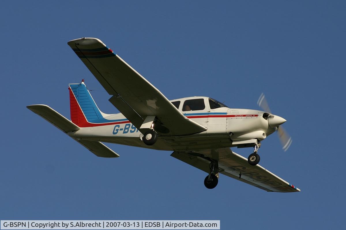 G-BSPN, 1977 Piper PA-28R-201T Cherokee Arrow III C/N 28R-7703171, c/n 28R-7703236