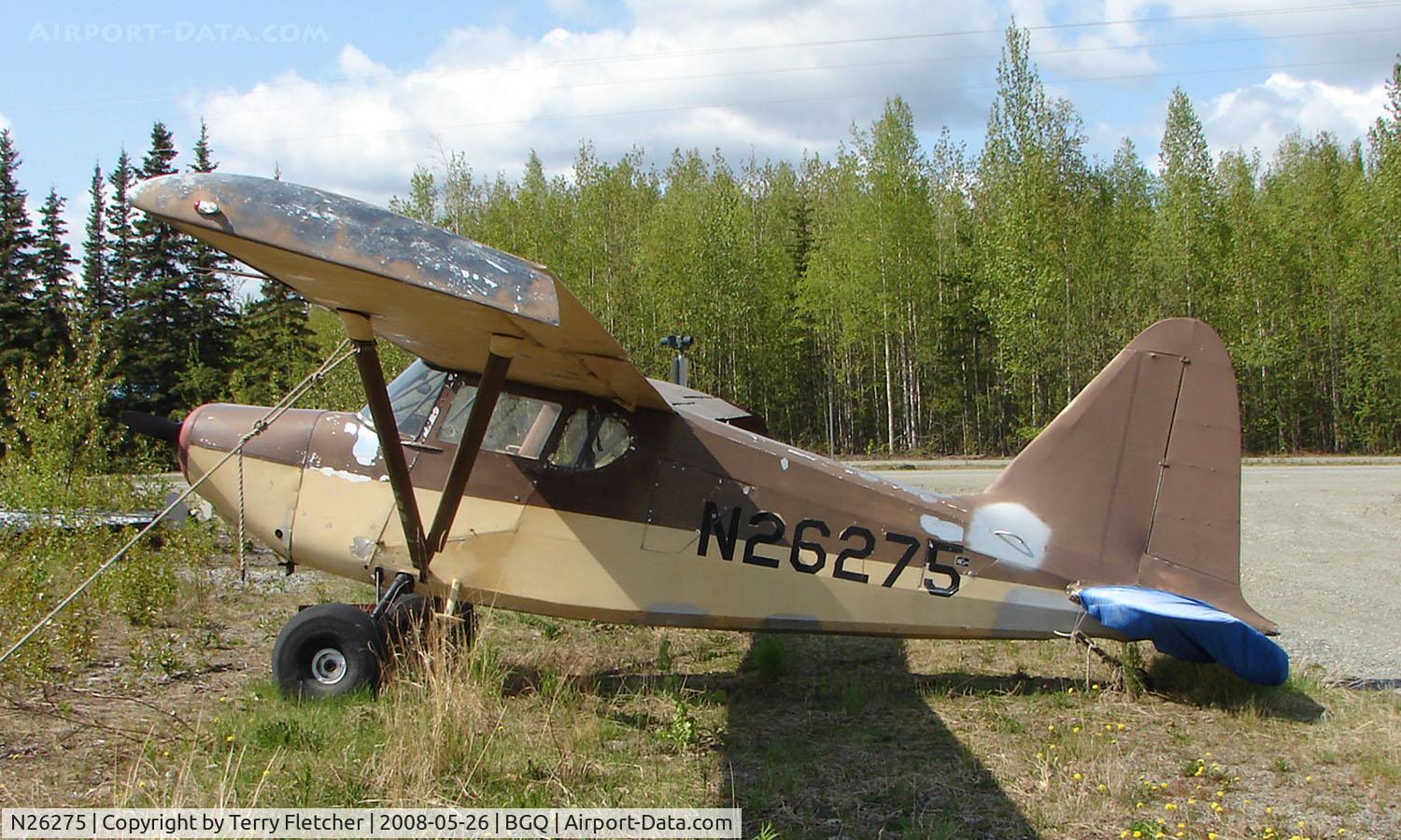 N26275, 1940 Stinson 10 C/N 7559, 1940 Stinson 10 at Big Lake AK