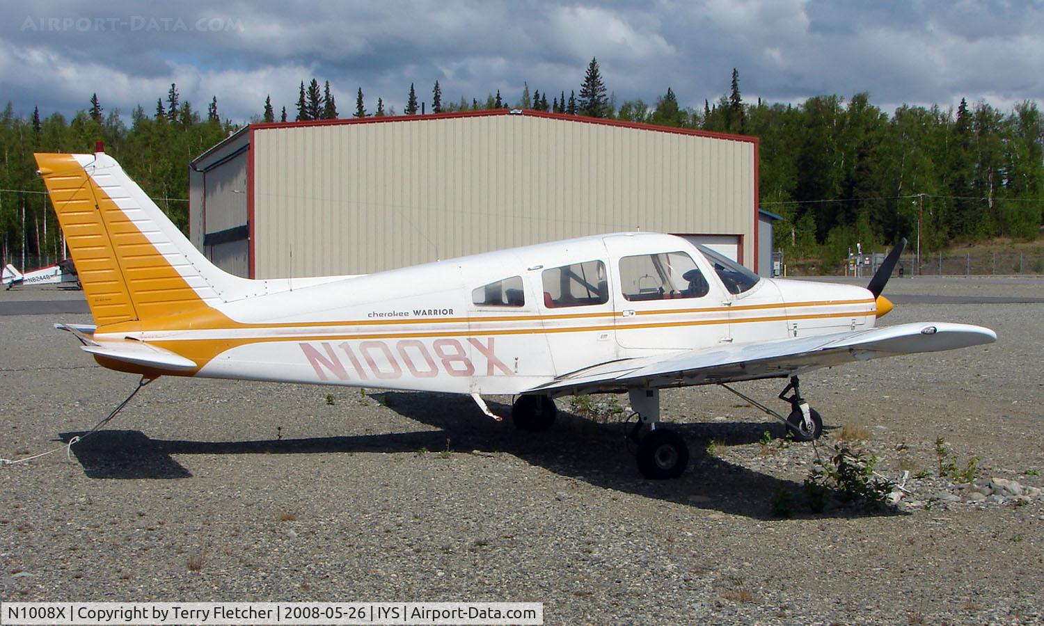 N1008X, 1975 Piper PA-28-151 Cherokee Warrior C/N 28-7515373, Pa-28-151 at Wasilla AK