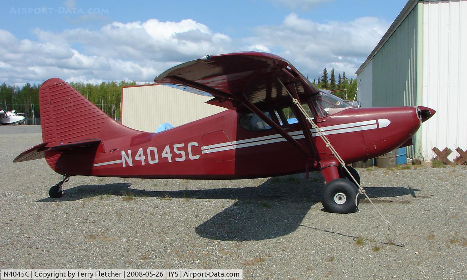 N4045C, 1949 Stinson 108-3 Voyager C/N 108-5045, 1949 Stinson 108-3 at Wasilla AK