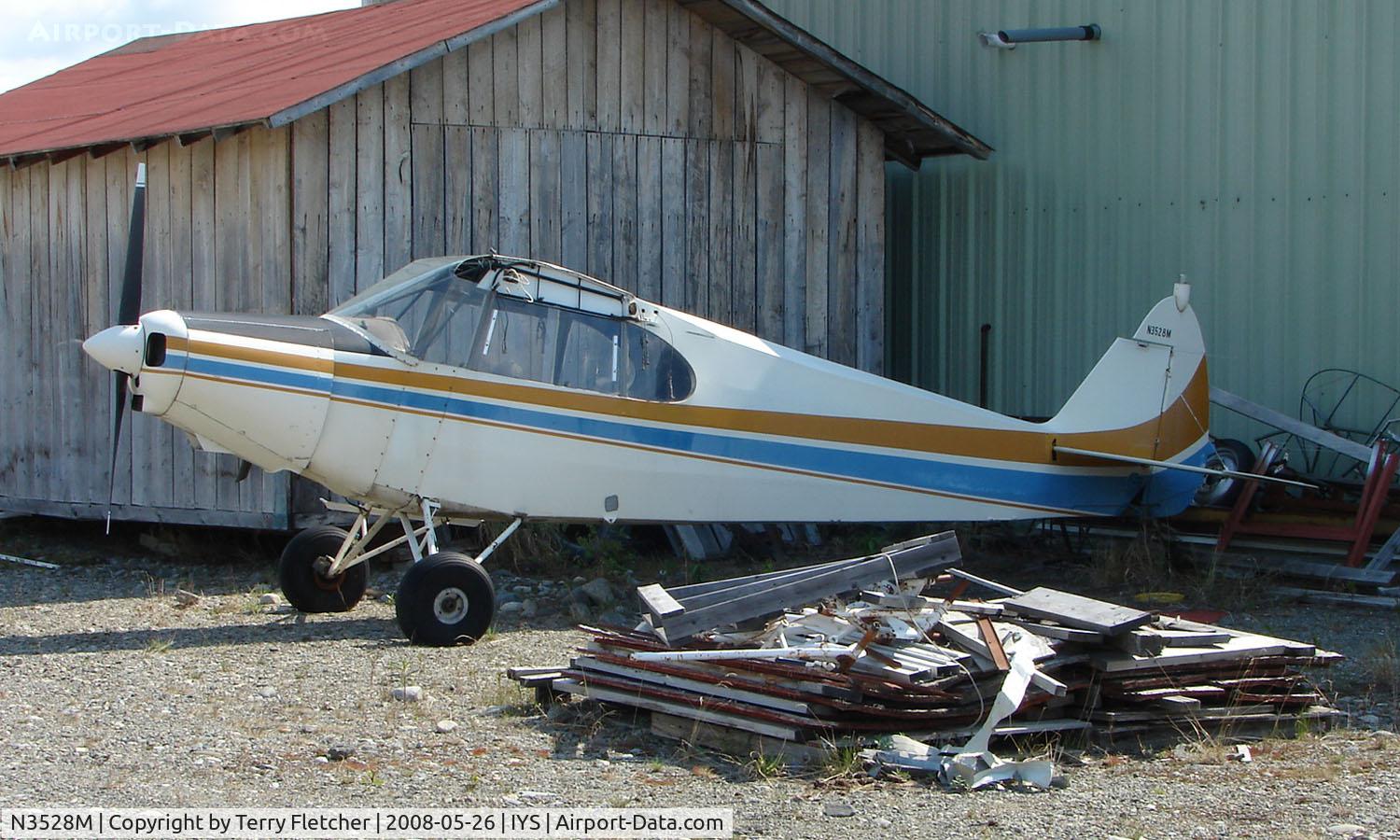N3528M, 1947 Piper PA-12 Super Cruiser C/N 12-2372, 1947 Piper Pa-12 at Wasilla AK  without its wings