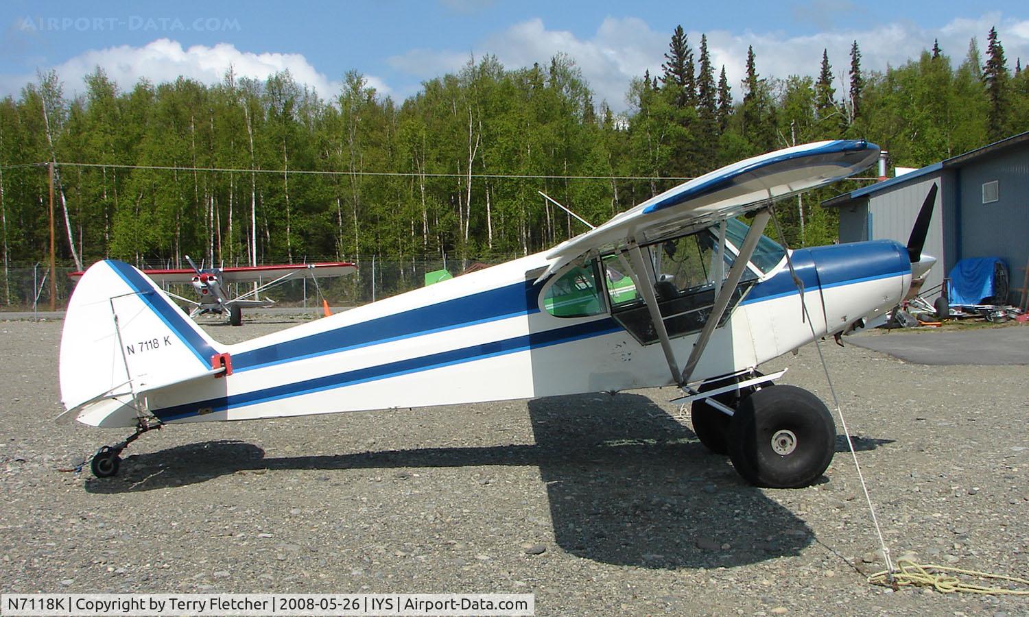 N7118K, 1950 Piper PA-18 C/N 18-336, 1950 Piper Pa-18 at Wasilla AK