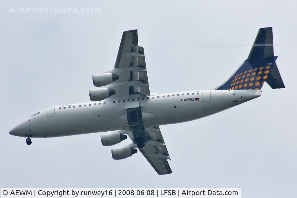 D-AEWM, 1989 British Aerospace BAe.146-300 C/N E3125, Lufthansa landing on ILS 34