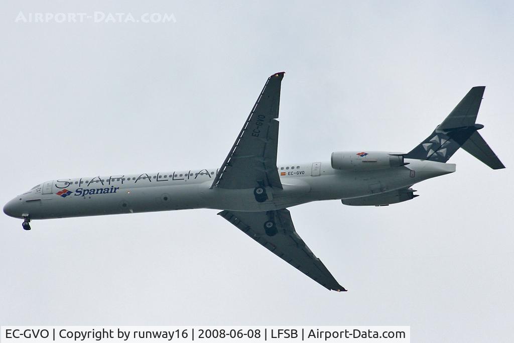 EC-GVO, 1988 McDonnell Douglas MD-83 (DC-9-83) C/N 49642, Spanair arriving from PMI