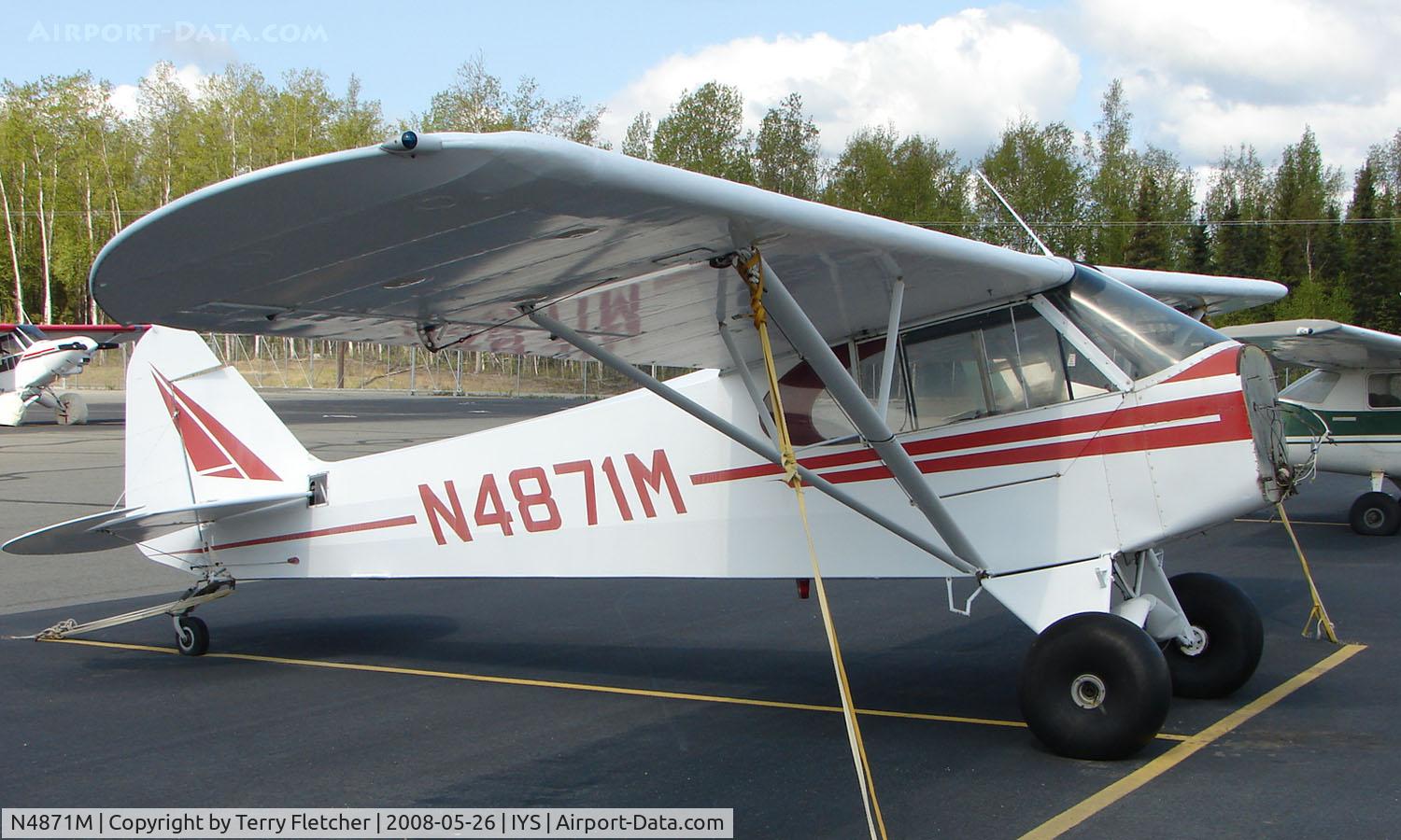 N4871M, 1947 Piper PA-11 Cub Special C/N 11-391, 1947 Piper Pa-11 at Wasilla AK